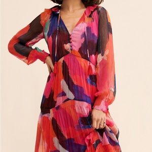 The Marais Printed Tiered Maxi Dress